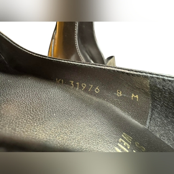 Stuart Weitzman NWT Bowright Heels Rock Quasar Brown/Gold Sparkle Size 8M - Picture 8 of 9